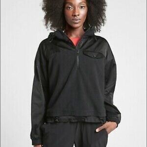 Athleta Zion Microfleece Half Zip Black size medium